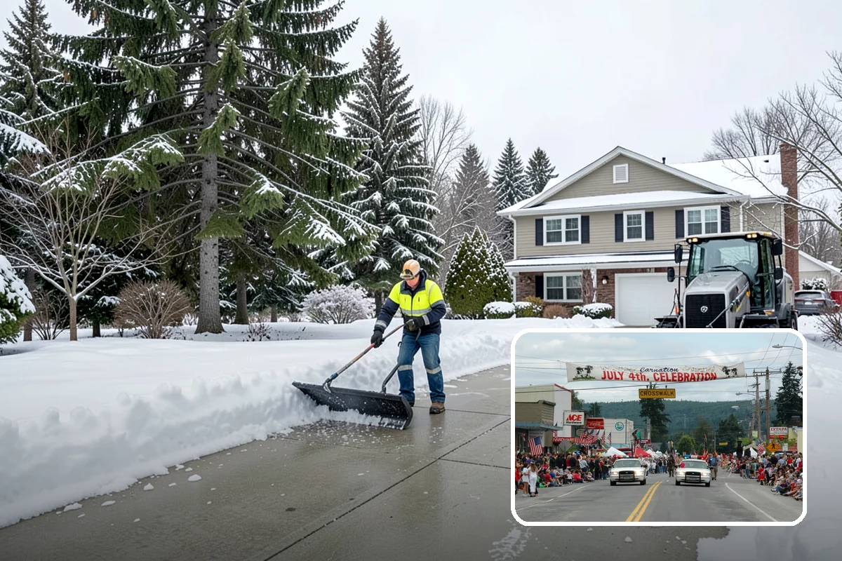 Asphalt Driveway Snow Removal in Carnation, King County, WA - Clears fully to the asphalt surface