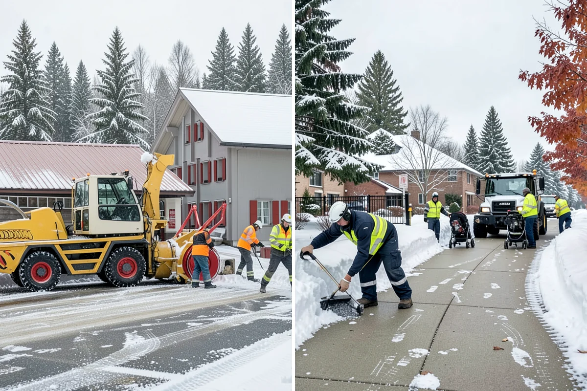 Asphalt Driveway Snow Removal in DuPont, Pierce County, WA - We clear snow down to the asphalt