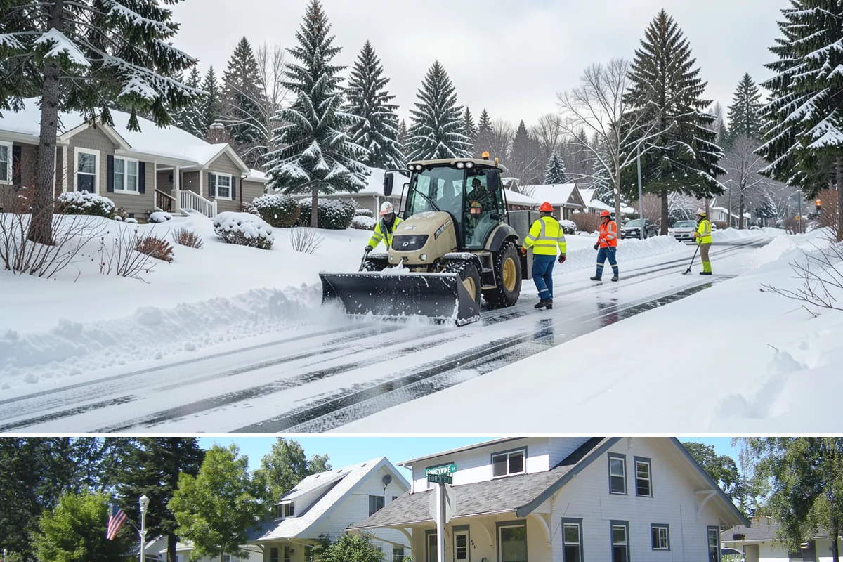 Asphalt Driveway Snow Removal in DuPont, Pierce County, WA - Asphalt driveway service is most needed during the icy nights of midwinter.