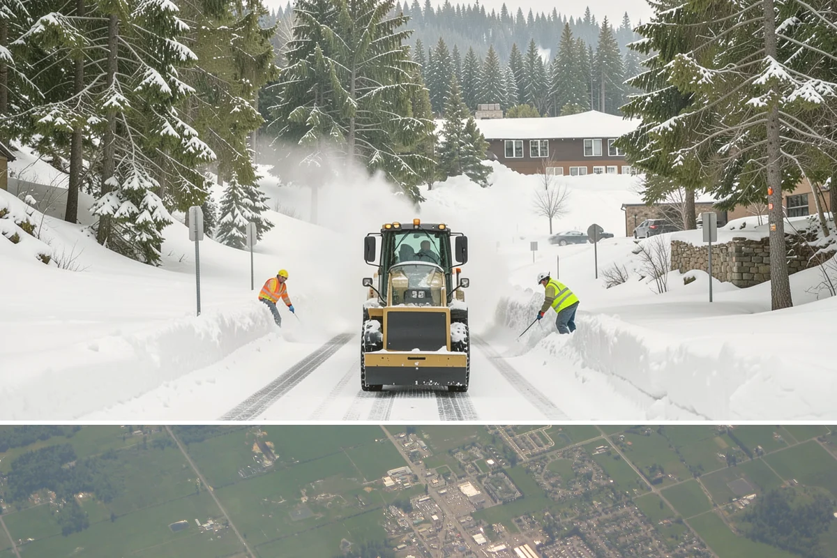 Asphalt Driveway Snow Removal in Enumclaw, King County, WA - Asphalt driveway service is most needed during the icy nights of midwinter.