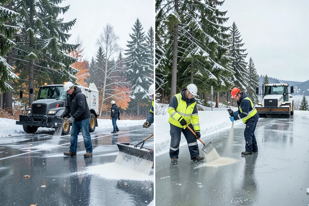 Asphalt Driveway Snow Removal in Everett, Snohomish County, WA - We clear snow down to the asphalt