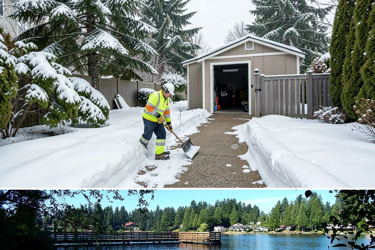 Asphalt Driveway Snow Removal in Federal Way, King County, WA - Asphalt driveway service is most needed during the icy nights of midwinter.