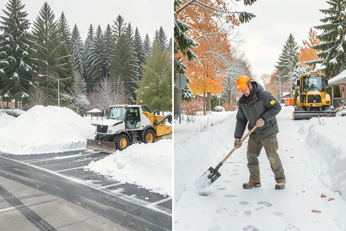 Asphalt Driveway Snow Removal in Fife, Pierce County, WA - We clear snow down to the asphalt