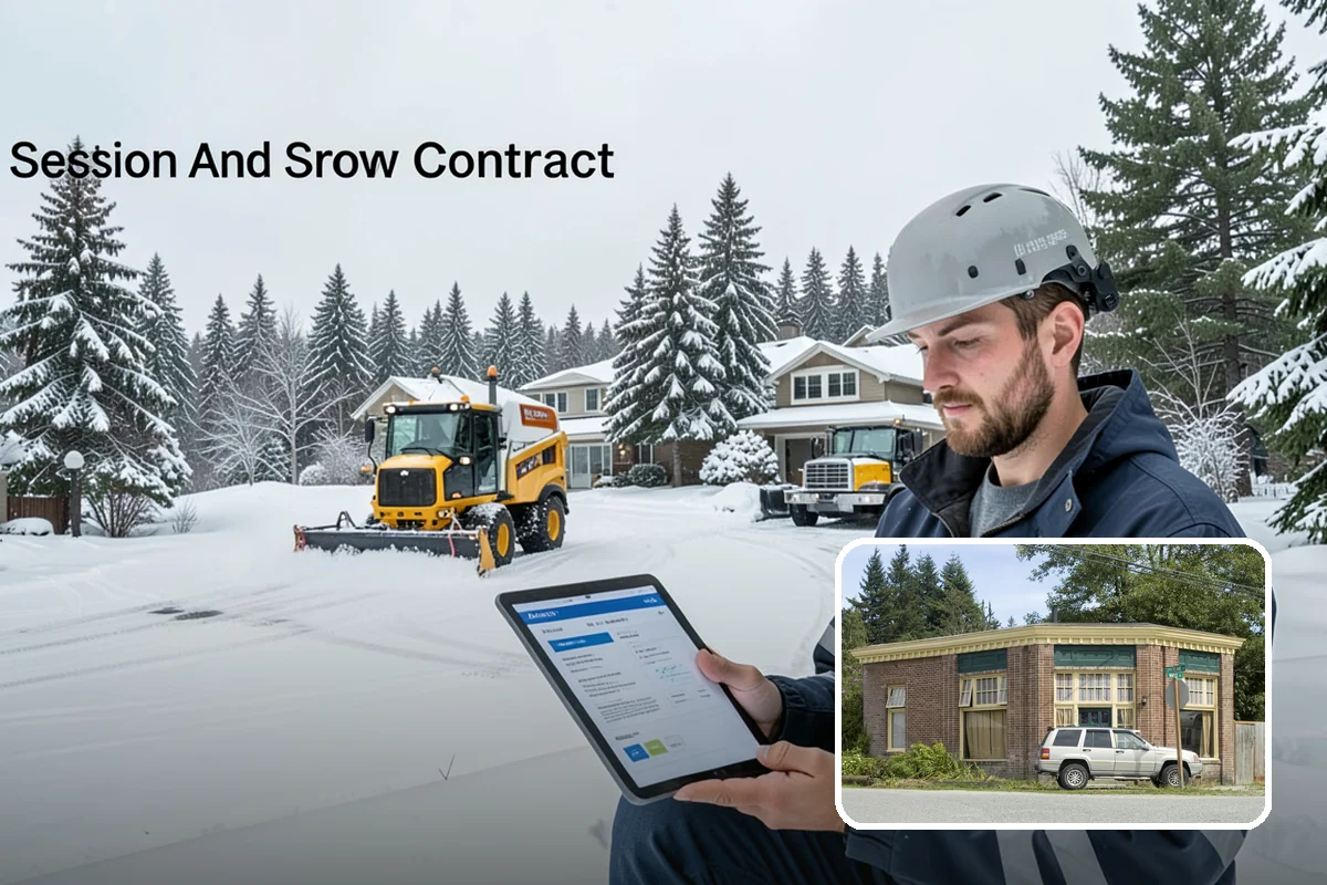 Asphalt Driveway Snow Removal in Hamilton, Skagit County, WA - Clears fully to the asphalt surface