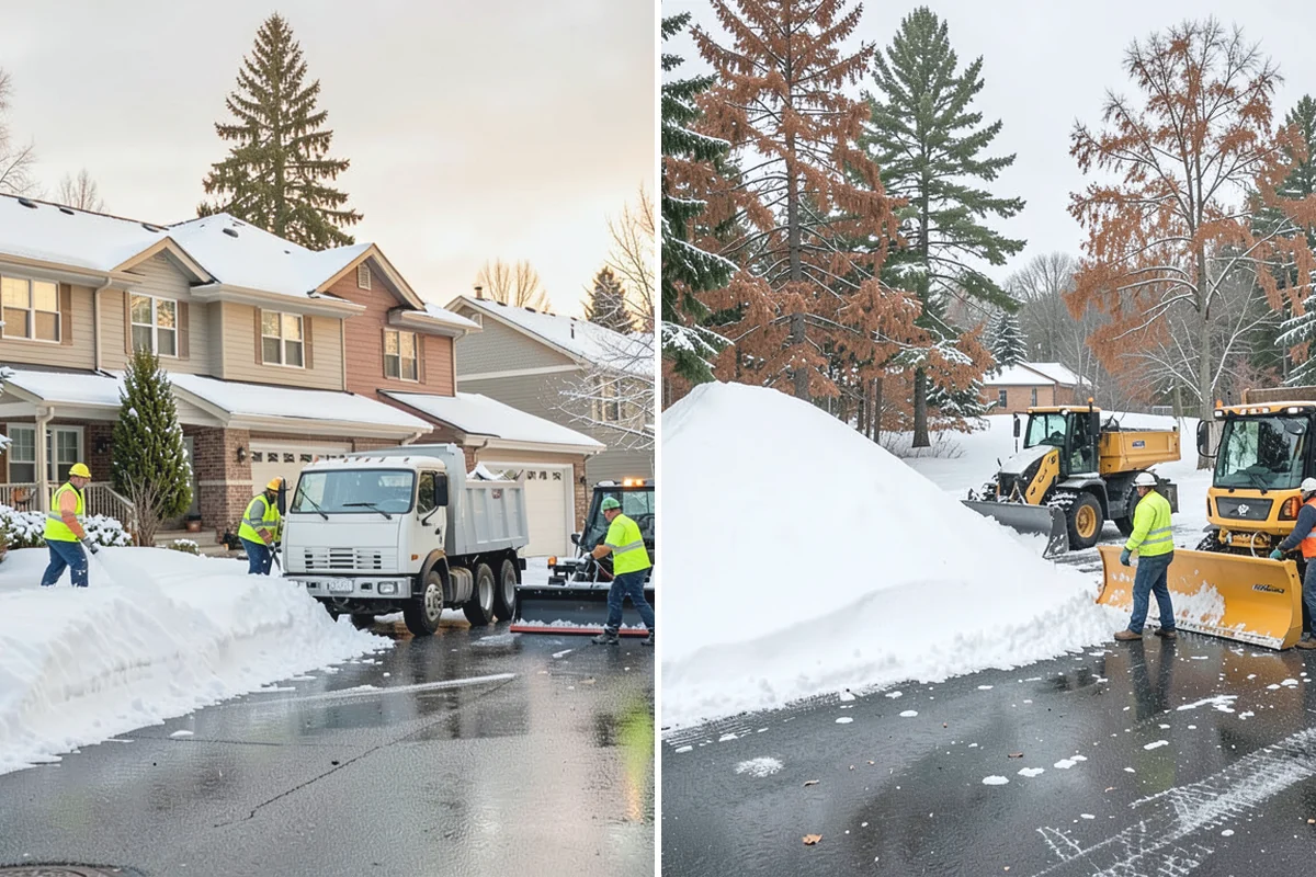 Asphalt Driveway Snow Removal in Hamilton, Skagit County, WA - We clear snow down to the asphalt