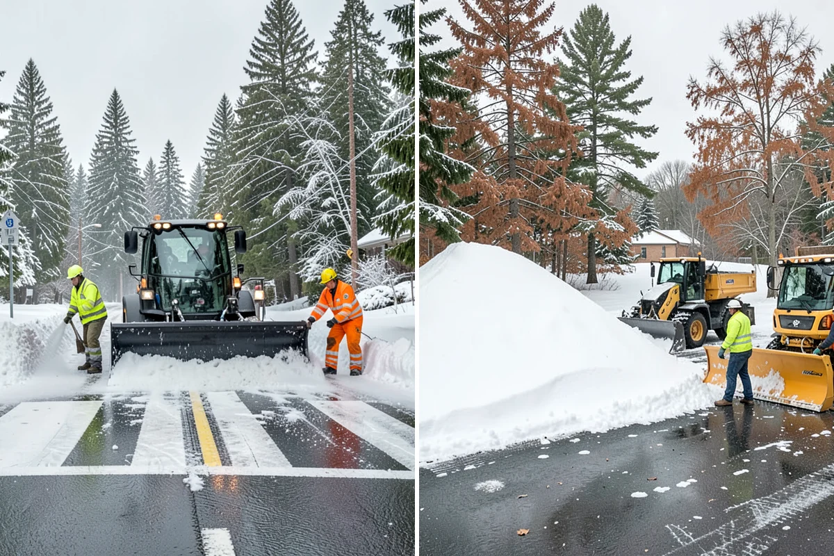 Asphalt Driveway Snow Removal in Hunts Point, King County, WA - We clear snow down to the asphalt