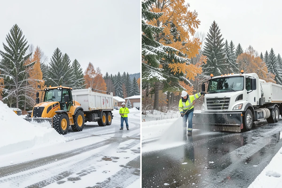 Asphalt Driveway Snow Removal in Issaquah, King County, WA - We clear snow down to the asphalt