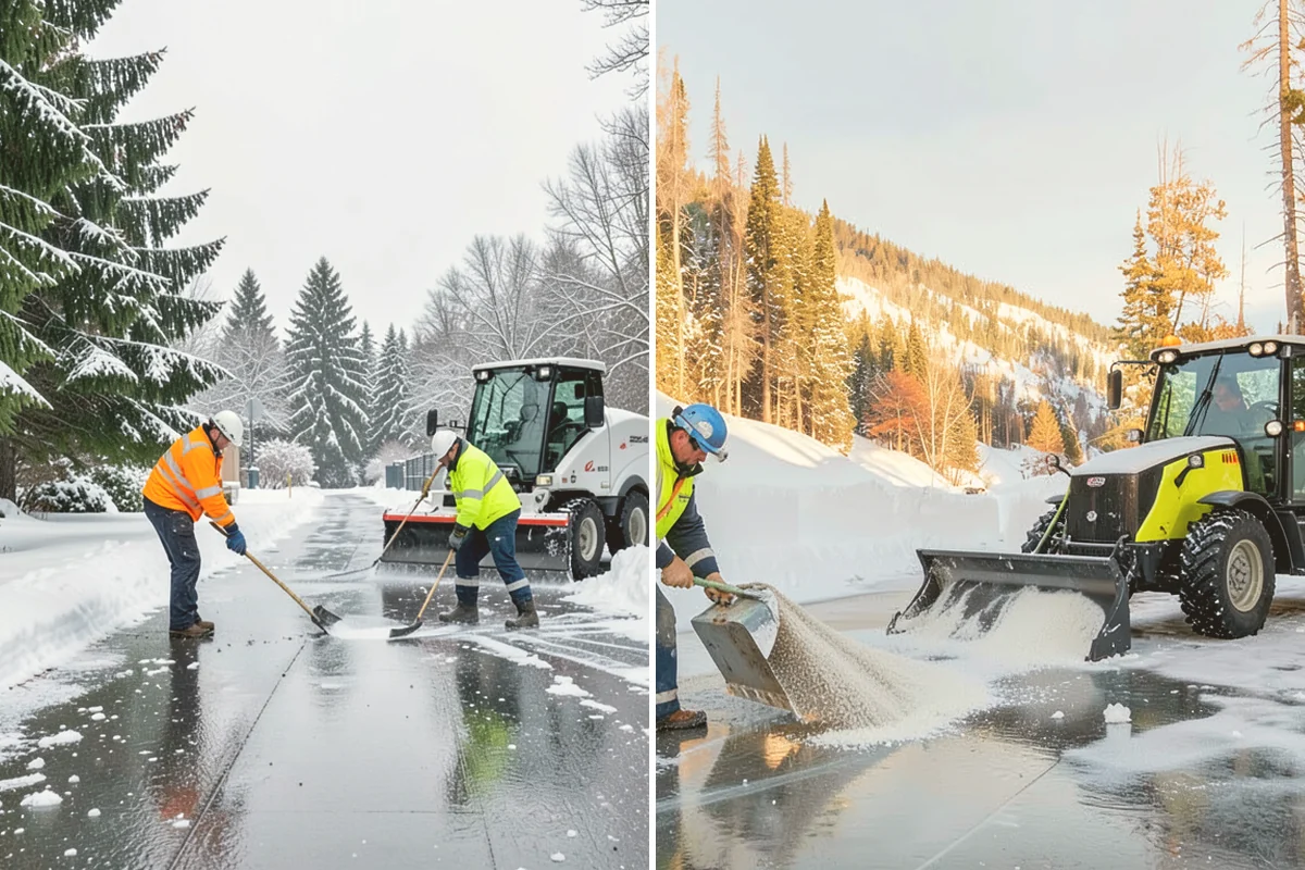 Asphalt Driveway Snow Removal in Kirkland, King County, WA - We clear snow down to the asphalt