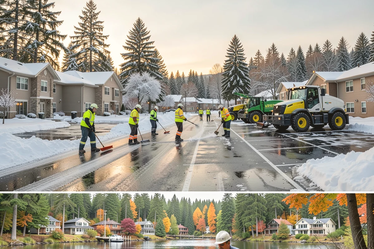 Asphalt Driveway Snow Removal in La Conner, Skagit County, WA - Asphalt driveway service is most needed during the icy nights of midwinter.