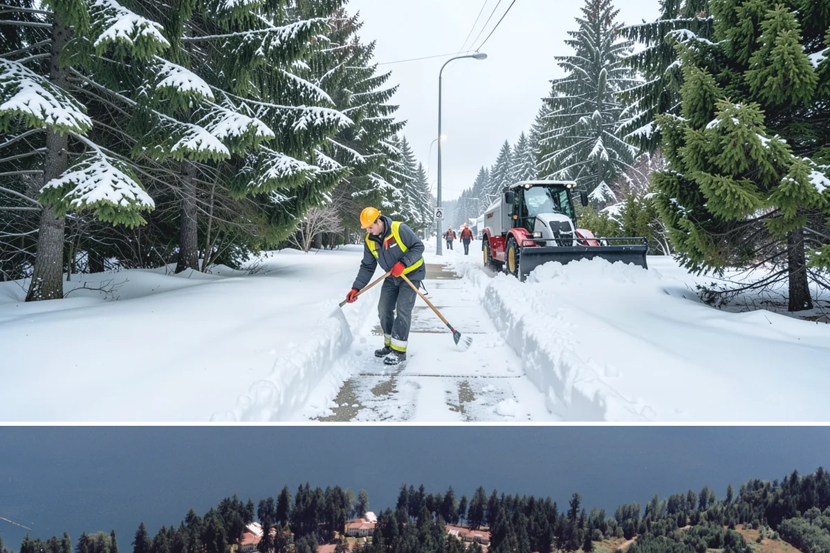 Asphalt Driveway Snow Removal in Lakewood, Pierce County, WA - Asphalt driveway service is most needed during the icy nights of midwinter.