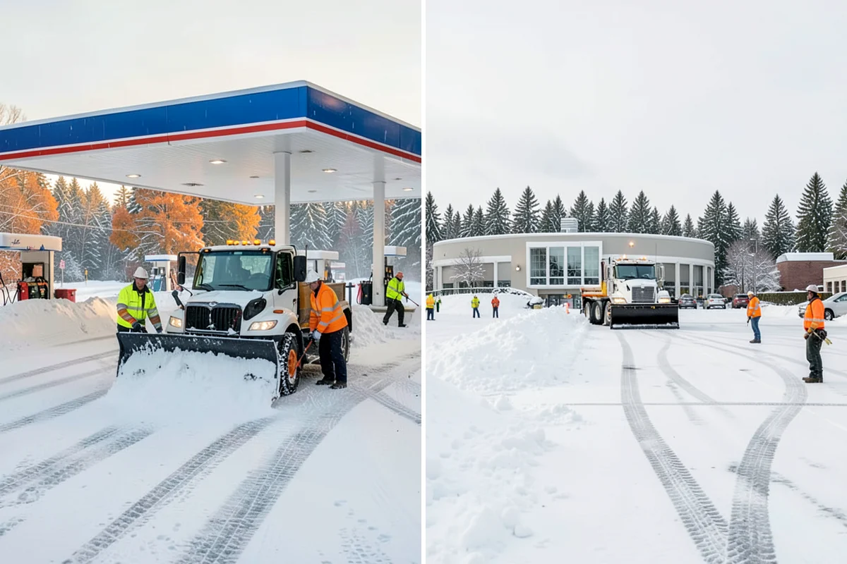 Asphalt Driveway Snow Removal in Lyman, Skagit County, WA - We clear snow down to the asphalt