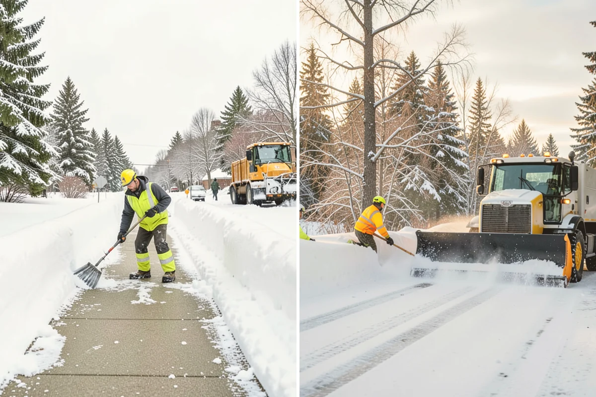 Asphalt Driveway Snow Removal in Lynnwood, Snohomish County, WA - We clear snow down to the asphalt