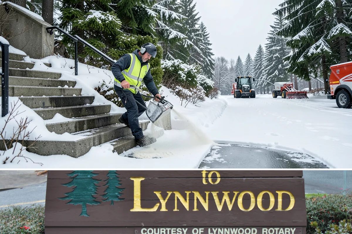 Asphalt Driveway Snow Removal in Lynnwood, Snohomish County, WA - Asphalt driveway service is most needed during the icy nights of midwinter.