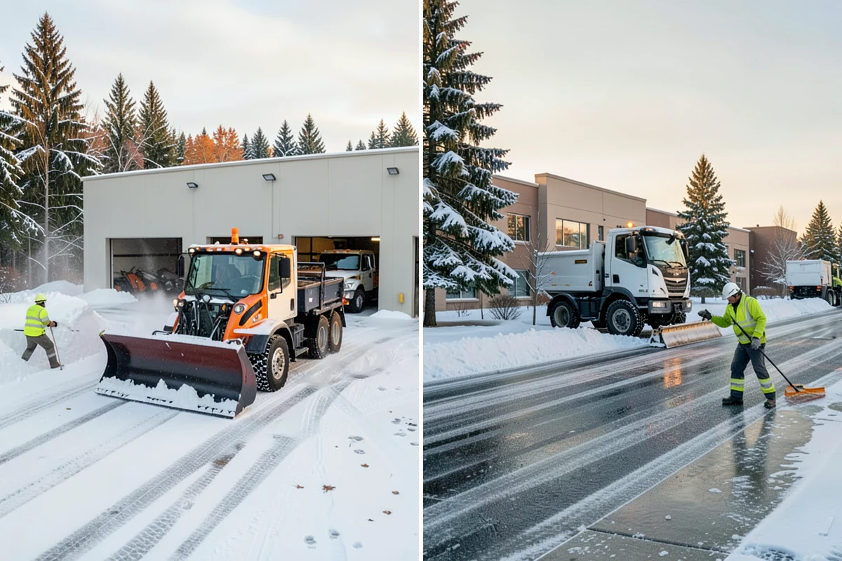 Asphalt Driveway Snow Removal in Maple Valley, King County, WA - We clear snow down to the asphalt