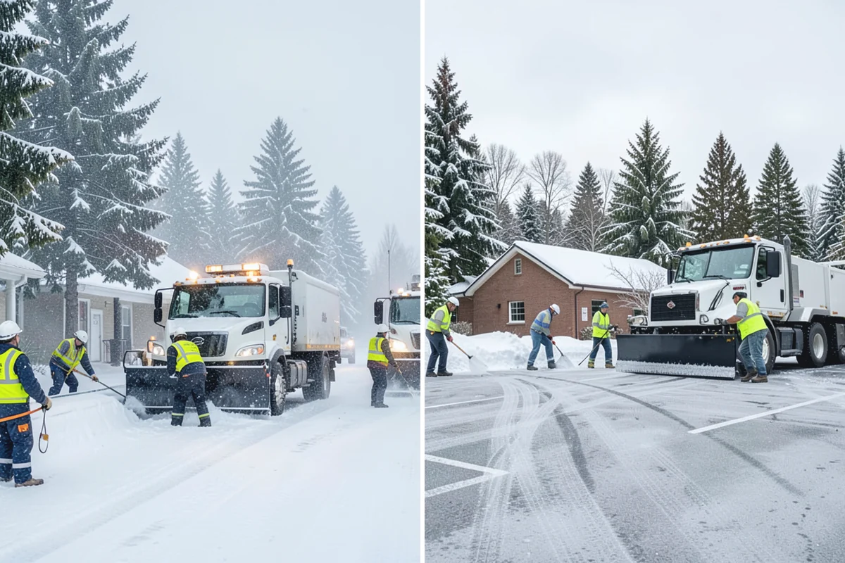 Asphalt Driveway Snow Removal in Medina, King County, WA - We clear snow down to the asphalt
