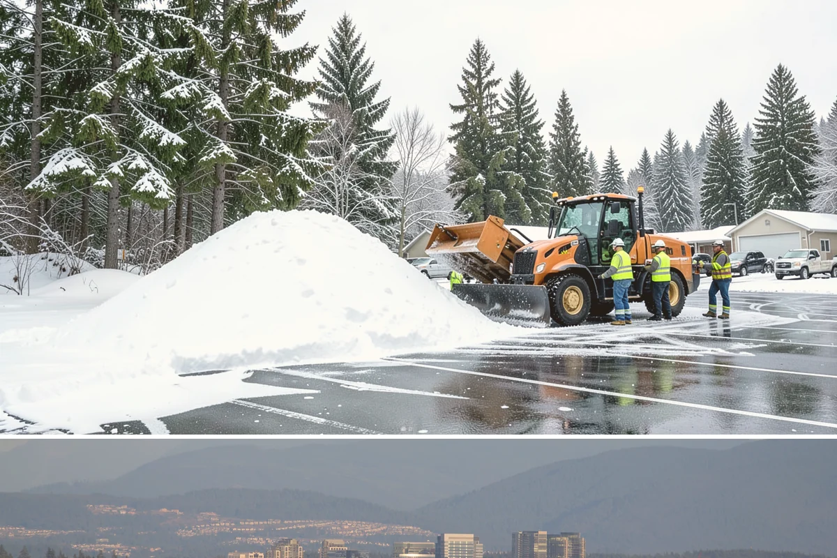 Asphalt Driveway Snow Removal in Medina, King County, WA - Asphalt driveway service is most needed during the icy nights of midwinter.