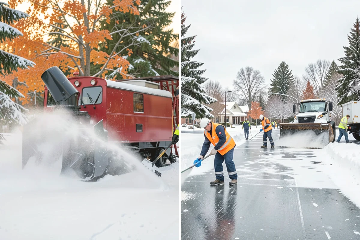 Asphalt Driveway Snow Removal in Mercer Island, King County, WA - We clear snow down to the asphalt