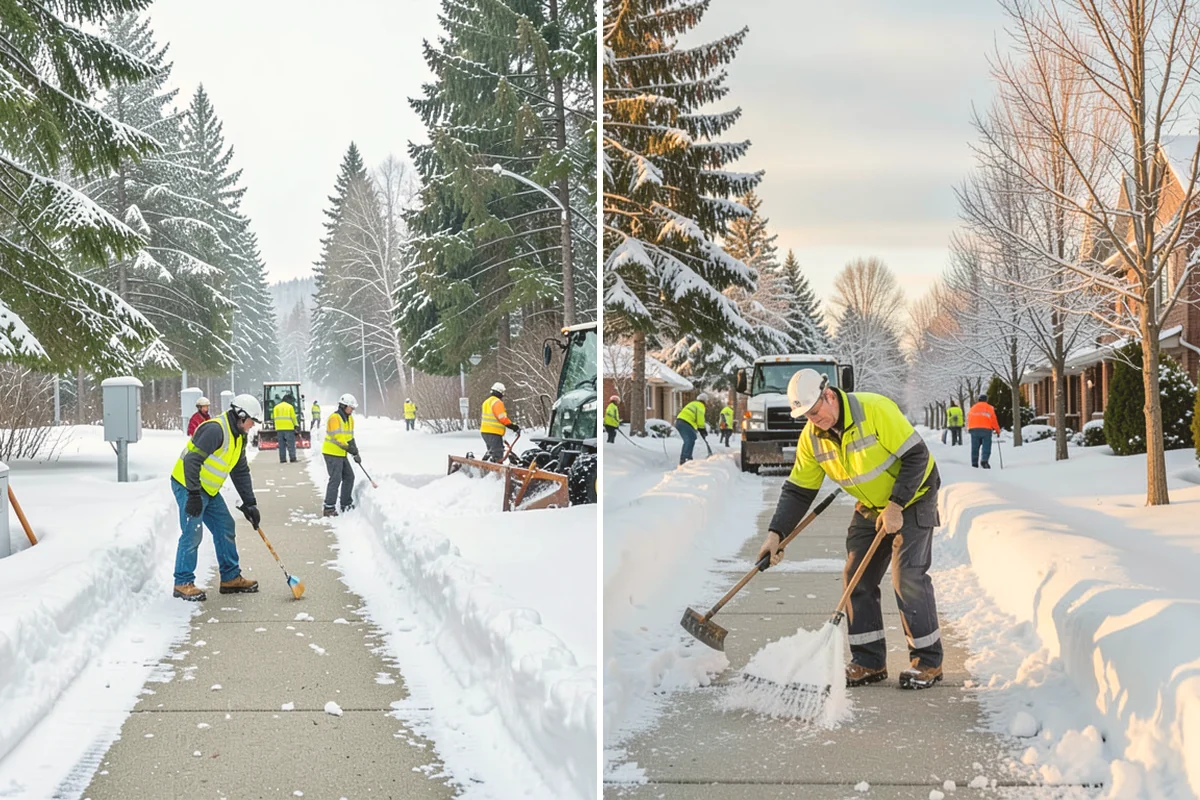 Asphalt Driveway Snow Removal in Milton, King County, WA - We clear snow down to the asphalt
