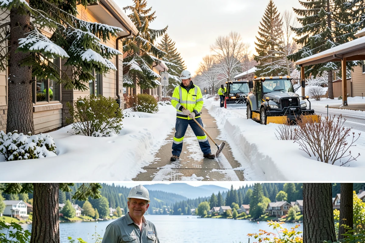 Asphalt Driveway Snow Removal in Milton, King County, WA - Asphalt driveway service is most needed during the icy nights of midwinter.