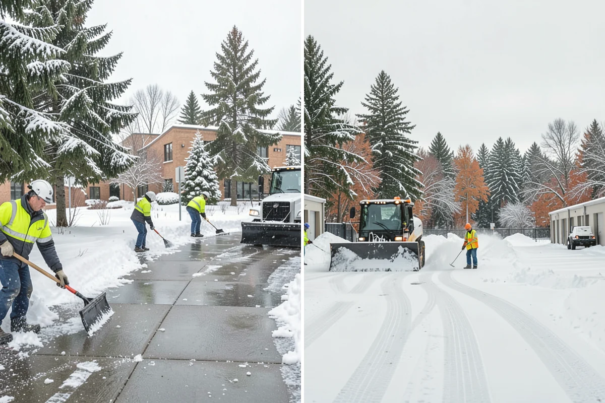 Asphalt Driveway Snow Removal in Monroe, Snohomish County, WA - We clear snow down to the asphalt