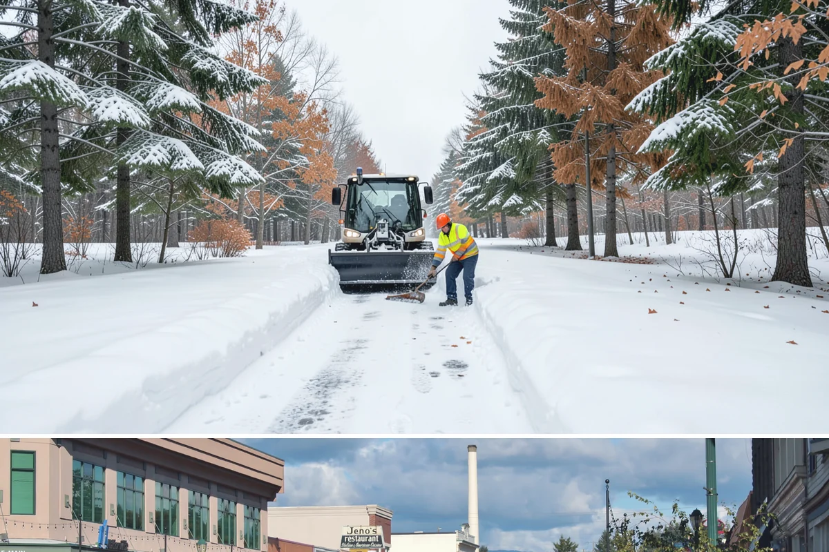 Asphalt Driveway Snow Removal in Monroe, Snohomish County, WA - Asphalt driveway service is most needed during the icy nights of midwinter.