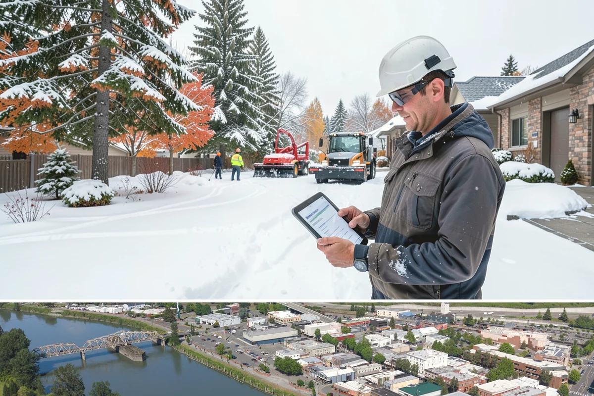 Asphalt Driveway Snow Removal in Mount Vernon, Skagit County, WA - Asphalt driveway service is most needed during the icy nights of midwinter.