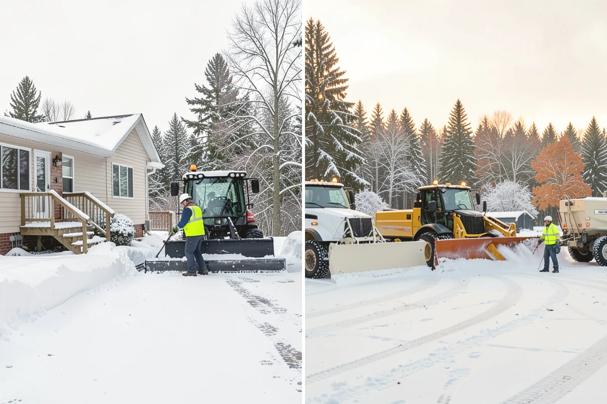 Asphalt Driveway Snow Removal in Mukilteo, Snohomish County, WA - We clear snow down to the asphalt