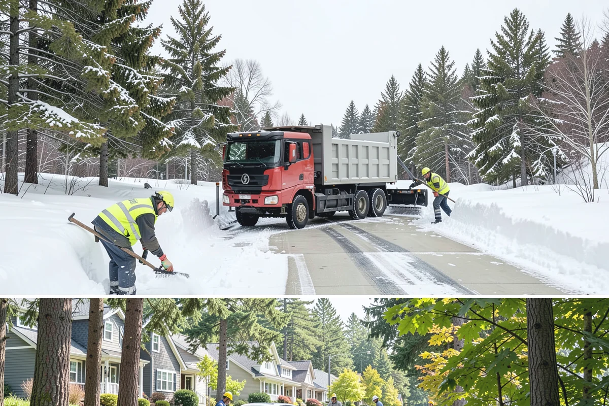 Asphalt Driveway Snow Removal in Normandy Park, King County, WA - Asphalt driveway service is most needed during the icy nights of midwinter.
