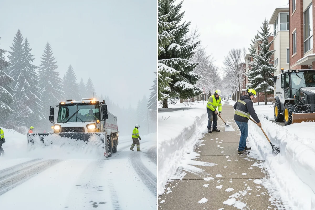 Asphalt Driveway Snow Removal in Oak Harbor, Island County, WA - We clear snow down to the asphalt