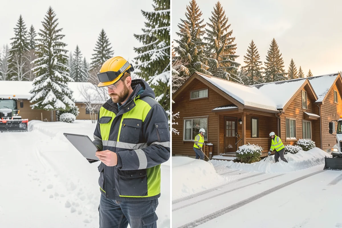 Asphalt Driveway Snow Removal in Orting, Pierce County, WA - We clear snow down to the asphalt