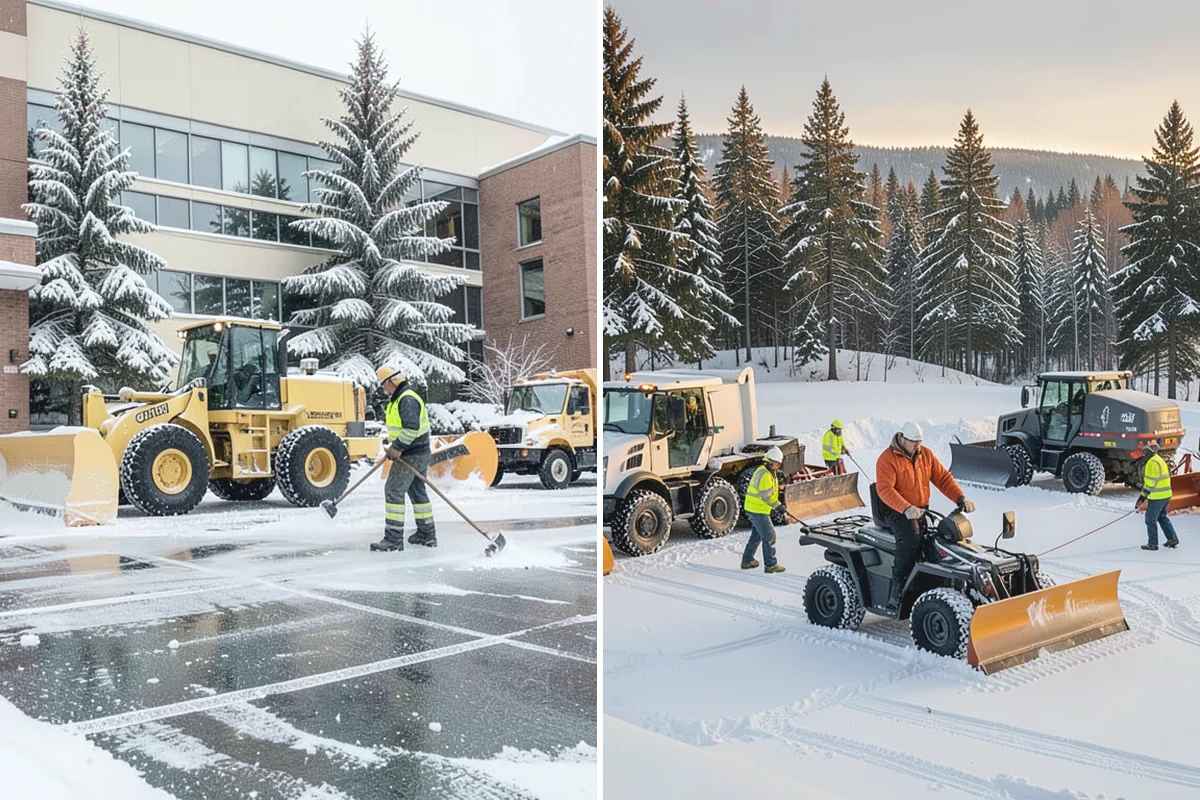 Asphalt Driveway Snow Removal in Renton, King County, WA - We clear snow down to the asphalt