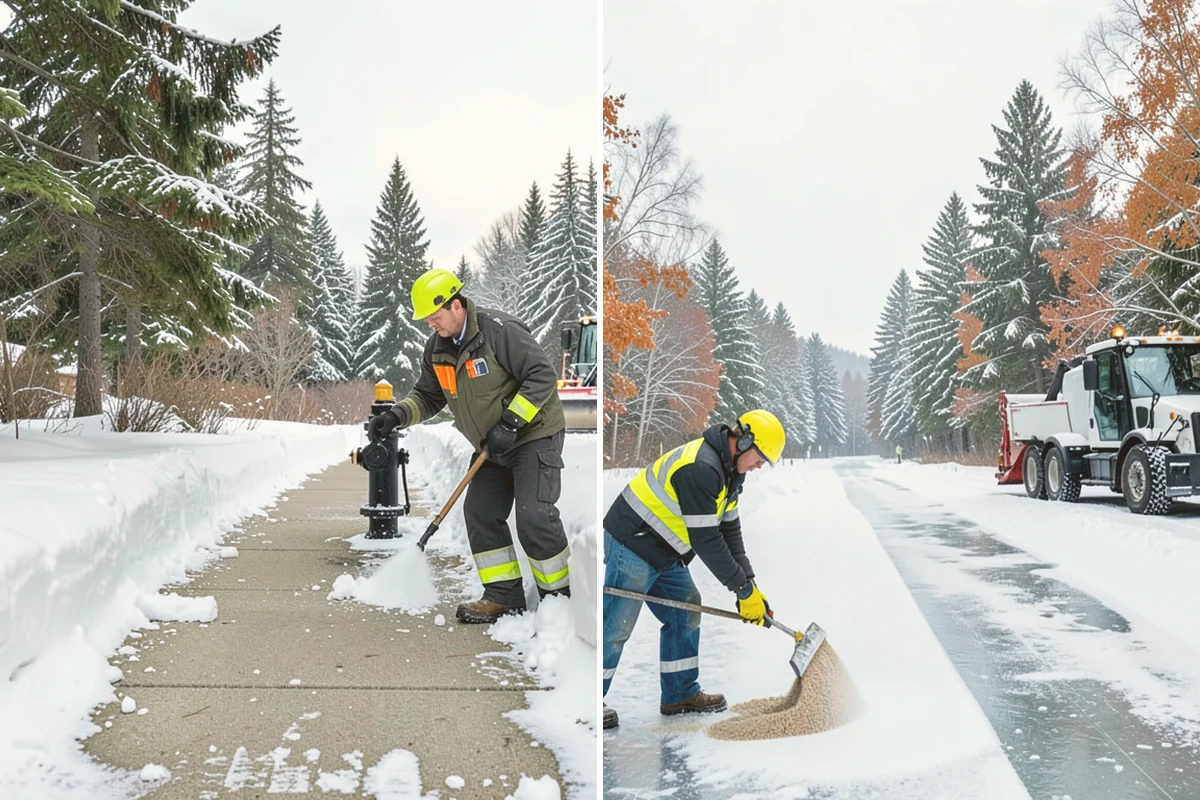Asphalt Driveway Snow Removal in Sammamish, King County, WA - We clear snow down to the asphalt