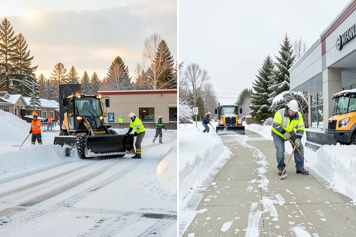 Asphalt Driveway Snow Removal in Shoreline, King County, WA - We clear snow down to the asphalt