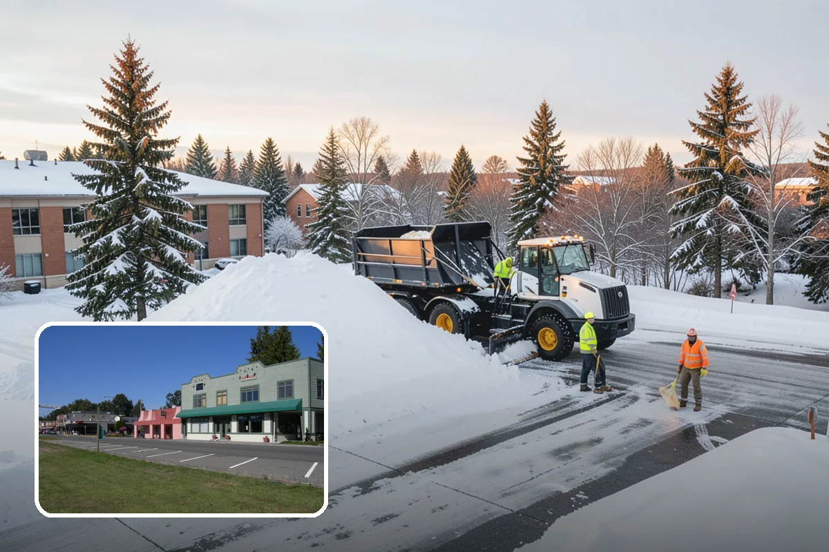 Asphalt Driveway Snow Removal in Snoqualmie, King County, WA - Clears fully to the asphalt surface
