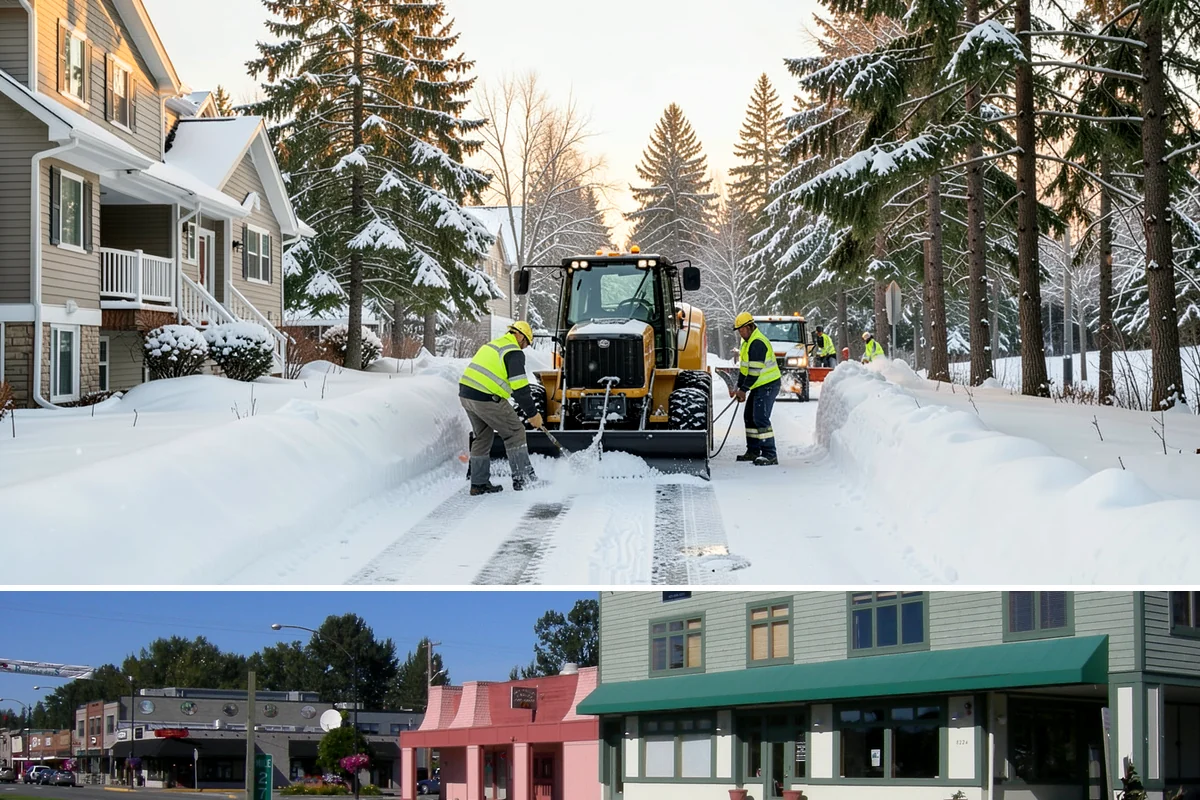 Asphalt Driveway Snow Removal in Snoqualmie, King County, WA - Asphalt driveway service is most needed during the icy nights of midwinter.