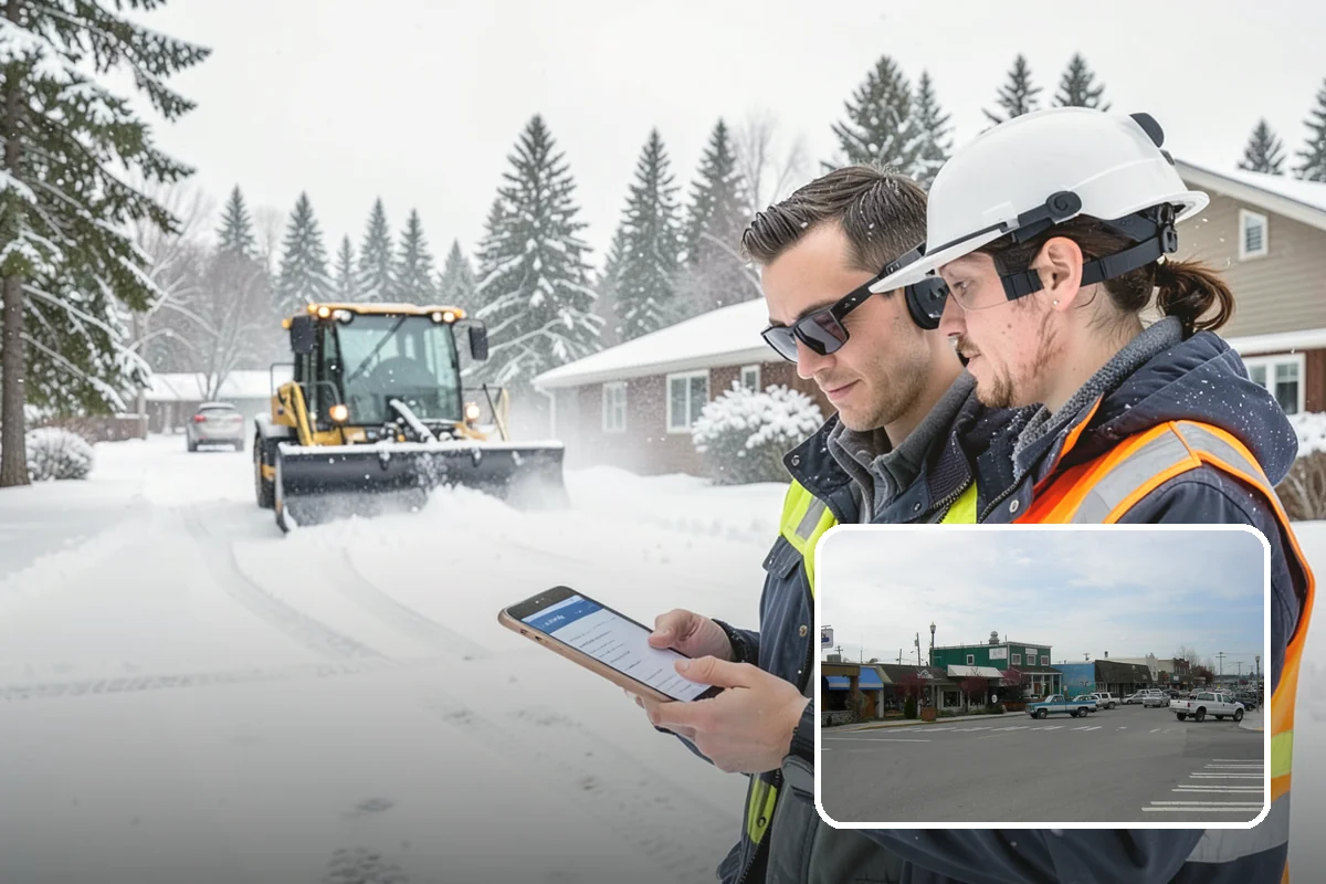 Asphalt Driveway Snow Removal in Stanwood, Snohomish County, WA - Clears fully to the asphalt surface