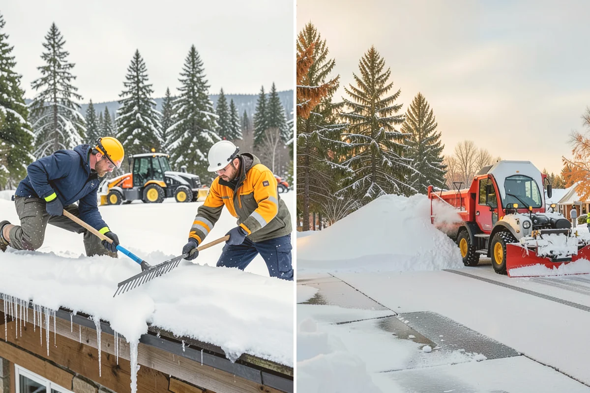 Asphalt Driveway Snow Removal in Stanwood, Snohomish County, WA - We clear snow down to the asphalt