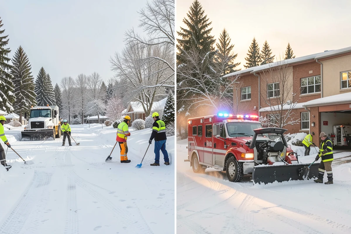 Asphalt Driveway Snow Removal in Steilacoom, Pierce County, WA - We clear snow down to the asphalt