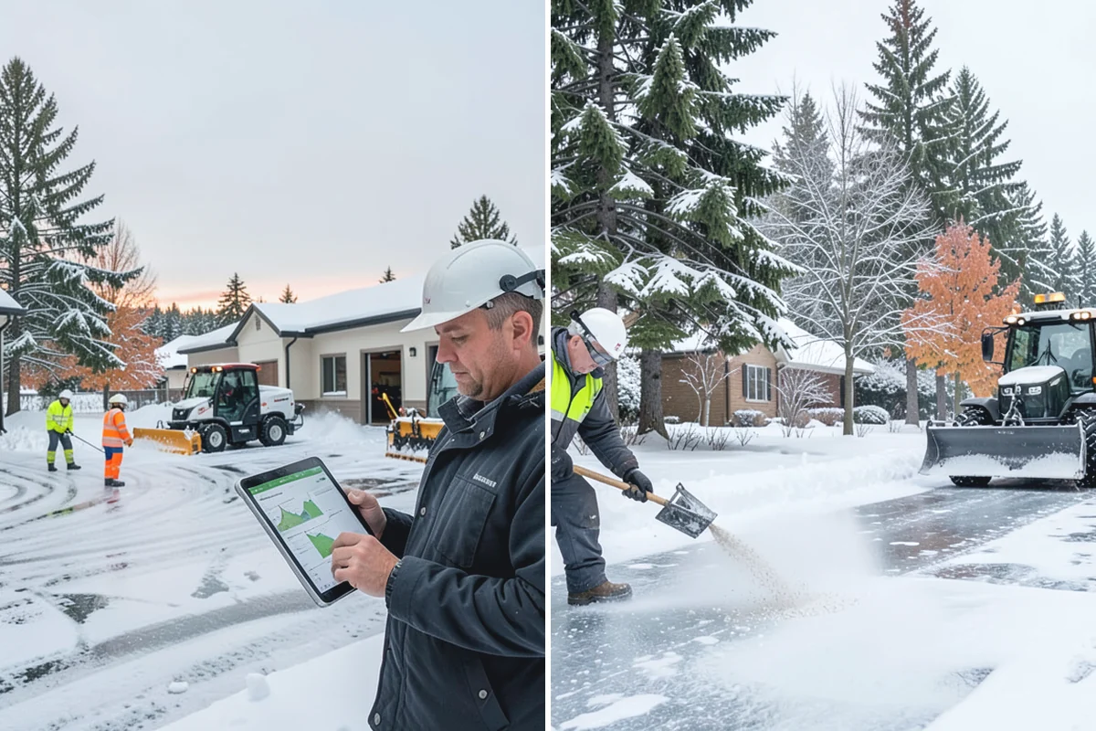 Asphalt Driveway Snow Removal in Sumner, Pierce County, WA - We clear snow down to the asphalt