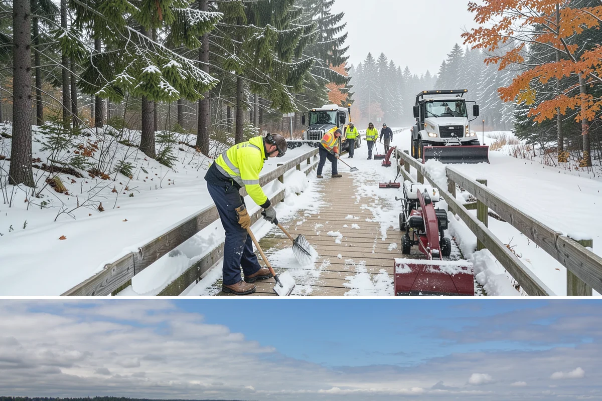 Asphalt Driveway Snow Removal in University Place, Pierce County, WA - Asphalt driveway service is most needed during the icy nights of midwinter.