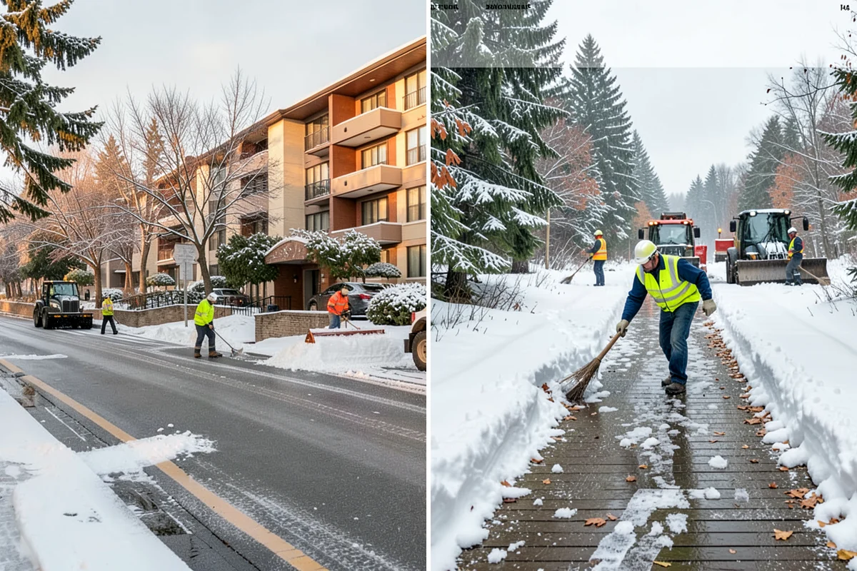 Assisted Living Snow Removal in Arlington, Snohomish County, WA - Map resident paths, entries, ramps, and vehicle routes