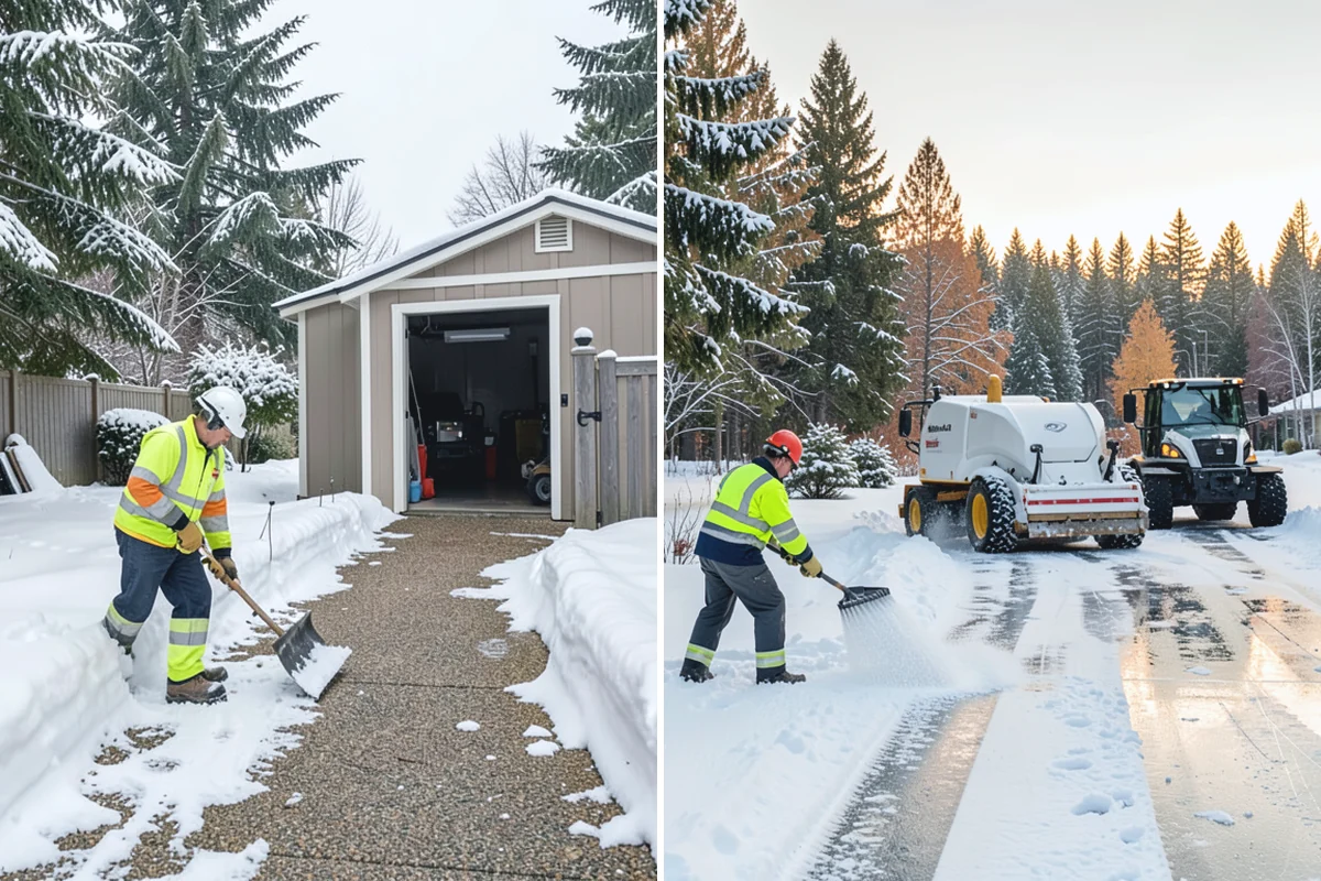 Assisted Living Snow Removal in Beaux Arts Village, King County, WA - Map resident paths, entries, ramps, and vehicle routes