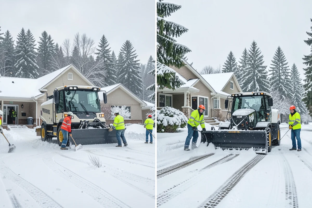 Assisted Living Snow Removal in Bonney Lake, Pierce County, WA - Map resident paths, entries, ramps, and vehicle routes