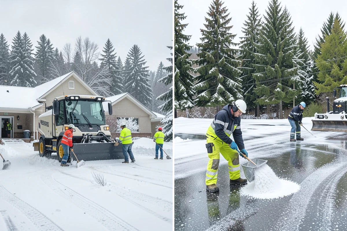 Assisted Living Snow Removal in Buckley, Pierce County, WA - Map resident paths, entries, ramps, and vehicle routes
