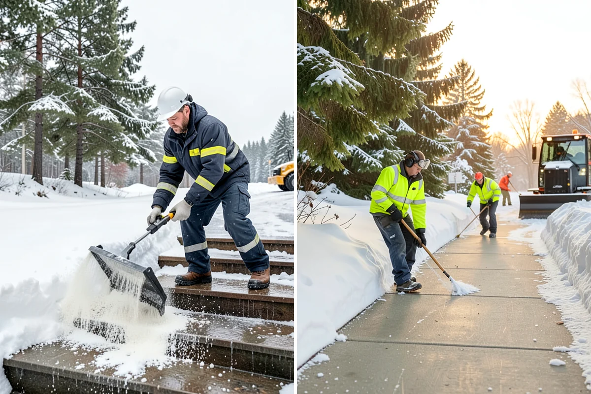 Assisted Living Snow Removal in Clyde Hill, King County, WA - Map resident paths, entries, ramps, and vehicle routes