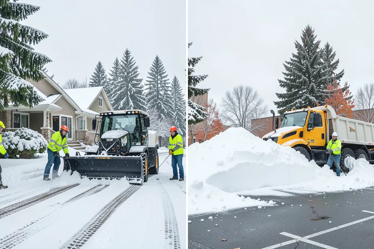 Assisted Living Snow Removal in Darrington, Snohomish County, WA - Map resident paths, entries, ramps, and vehicle routes