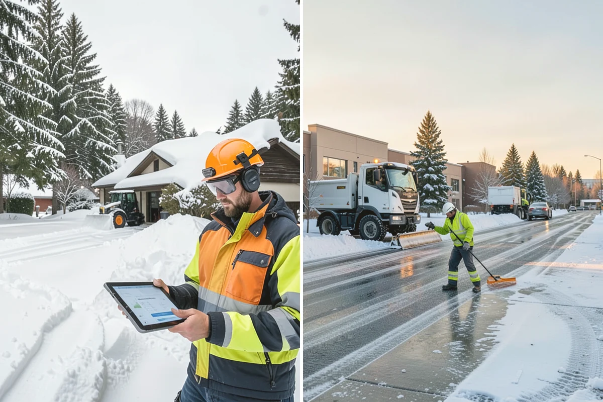 Assisted Living Snow Removal in Duvall, King County, WA - Map resident paths, entries, ramps, and vehicle routes