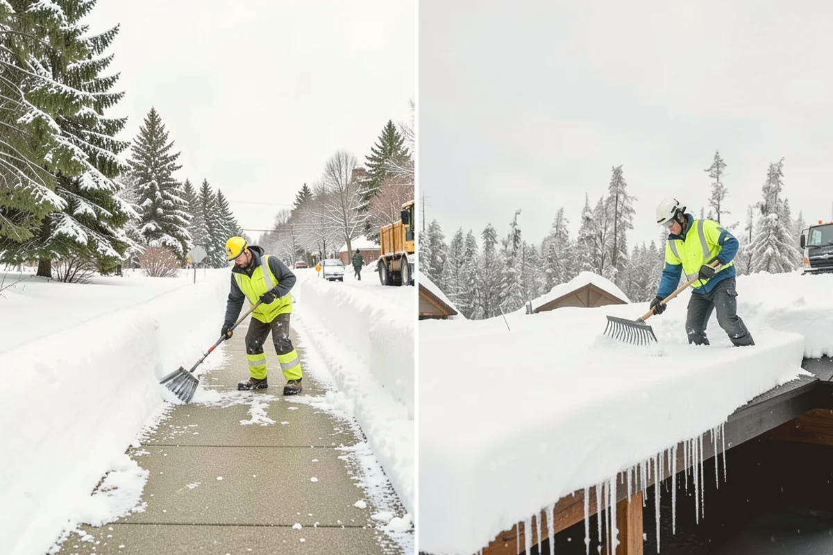 Assisted Living Snow Removal in Eatonville, Pierce County, WA - Map resident paths, entries, ramps, and vehicle routes