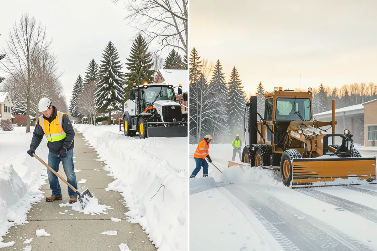 Assisted Living Snow Removal in Edmonds, Snohomish County, WA - Map resident paths, entries, ramps, and vehicle routes