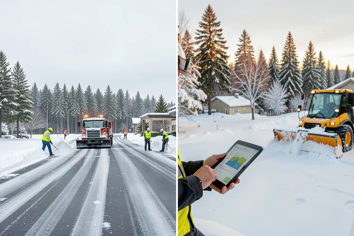 Assisted Living Snow Removal in Fircrest, Pierce County, WA - Map resident paths, entries, ramps, and vehicle routes